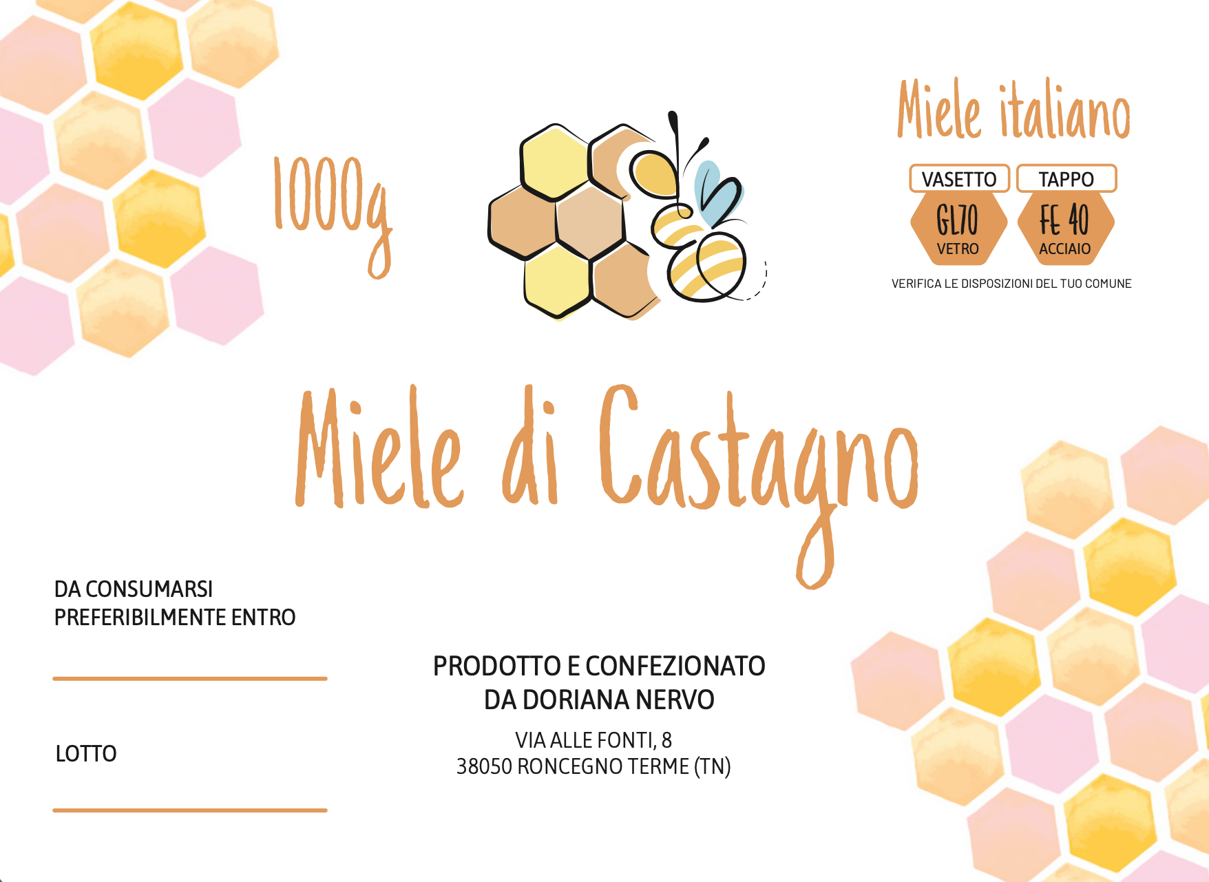 Etichetta Miele di Castagna